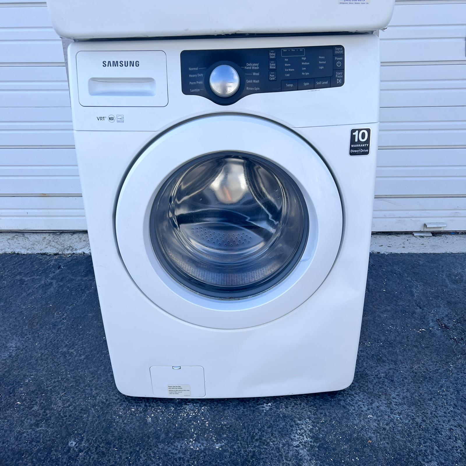Samsung Washer and Dryer Front Load Set - White Samsung Washer and Dryer Front Load Set - White